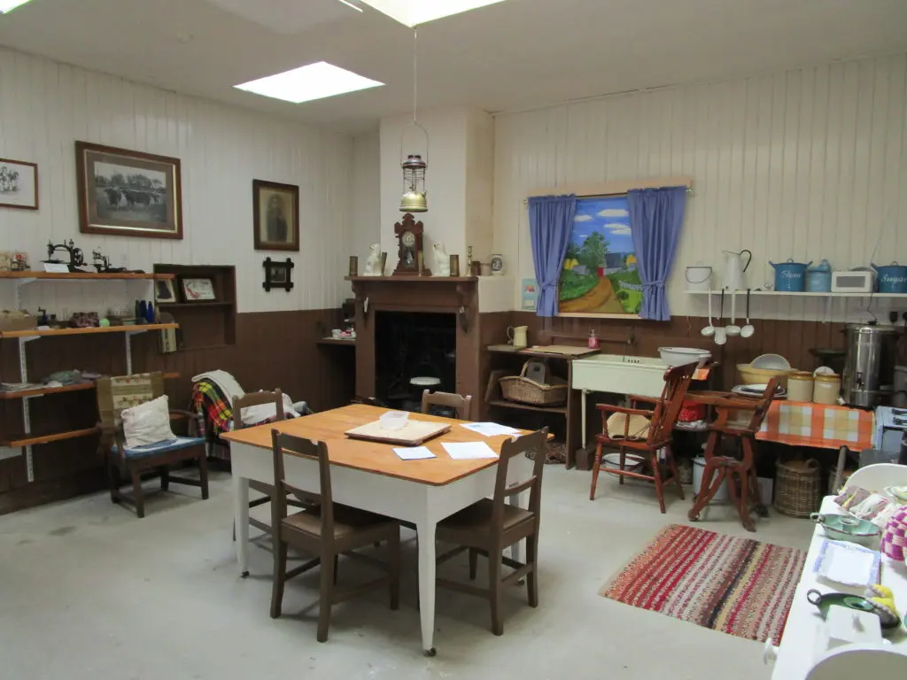 Traditional farm kitchen display