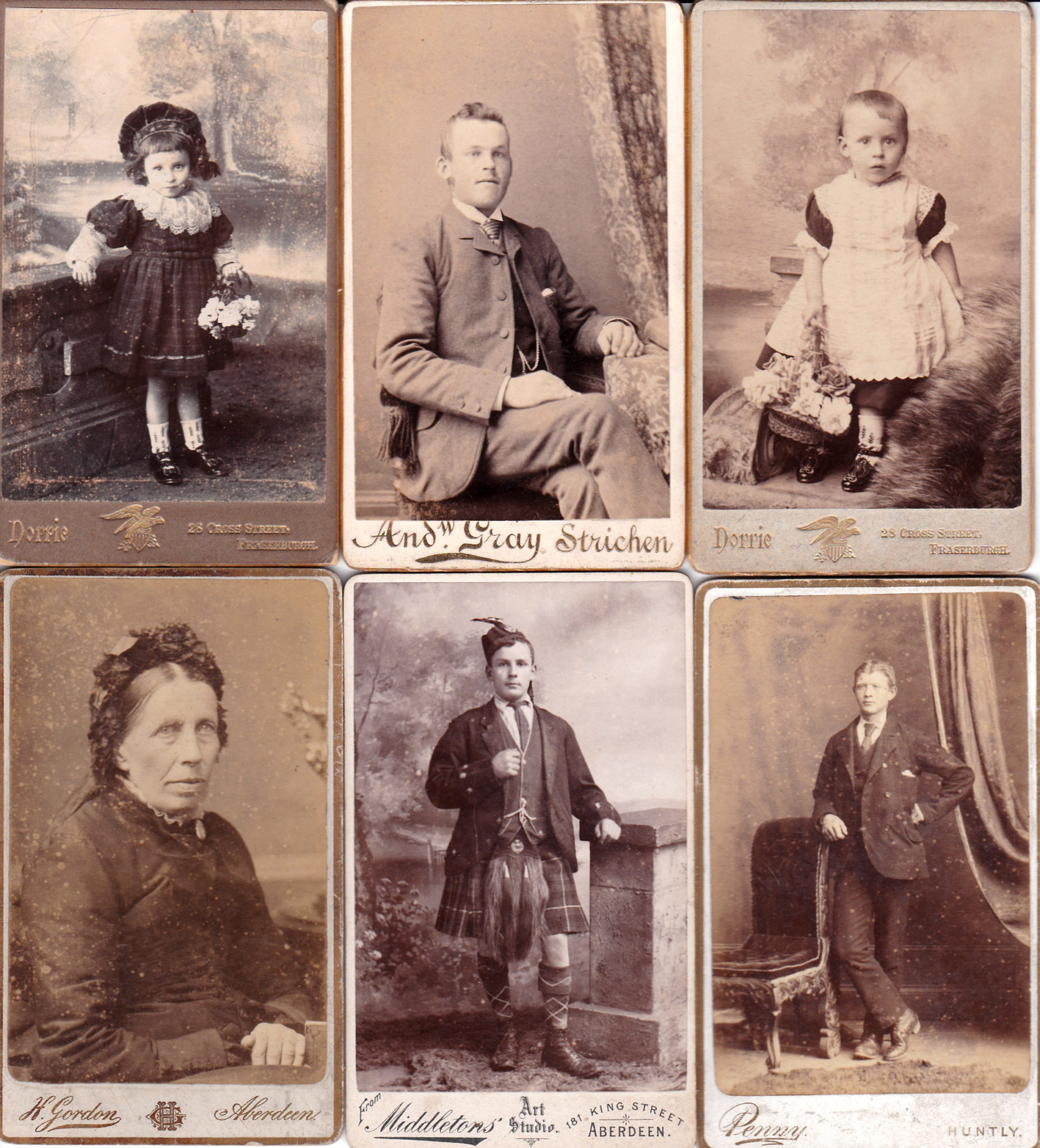 Historical family photograph collection from museum archives
