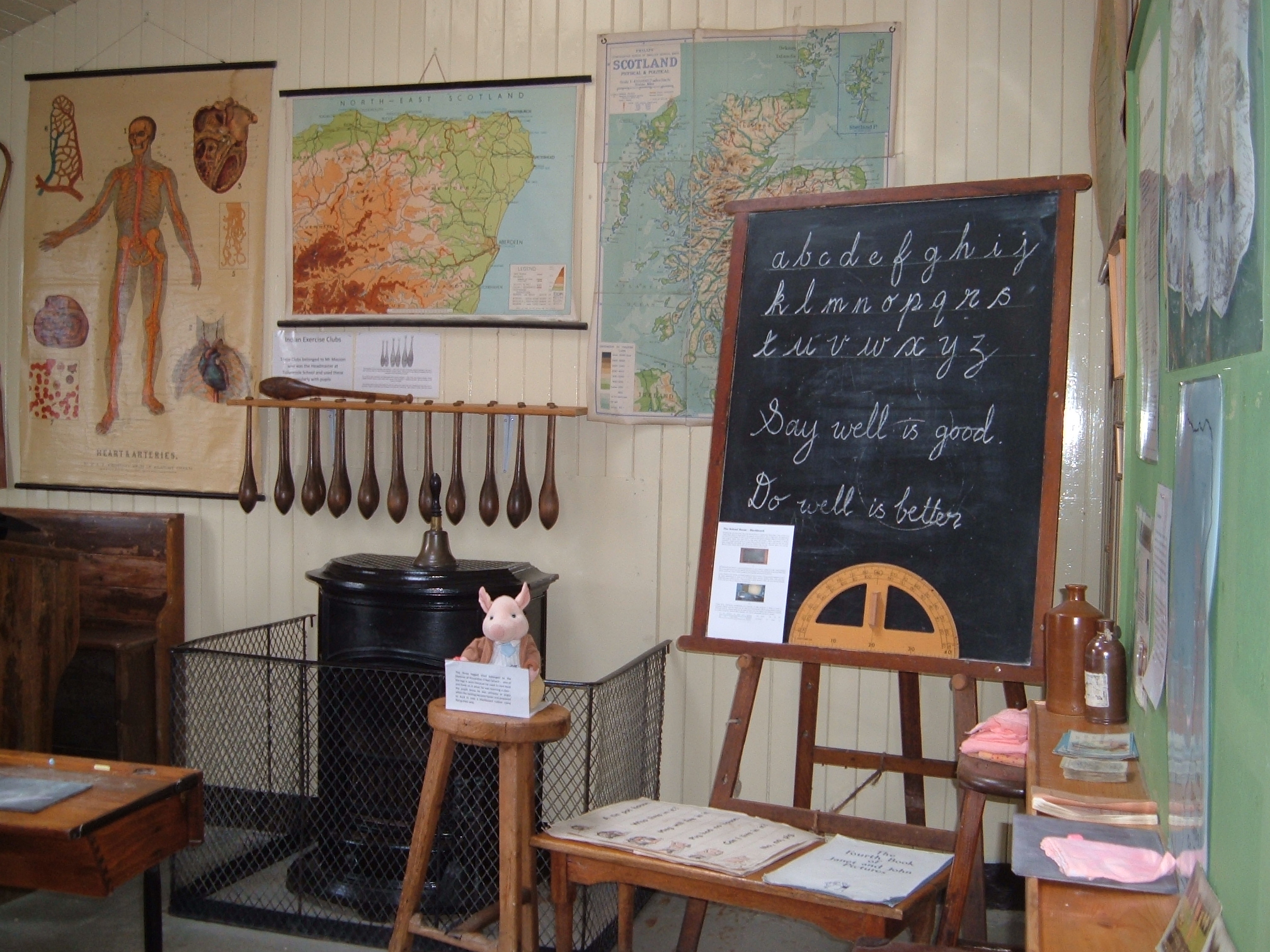 Recreated historic schoolroom